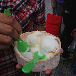 Bangkok coconut ice cream is so yummy