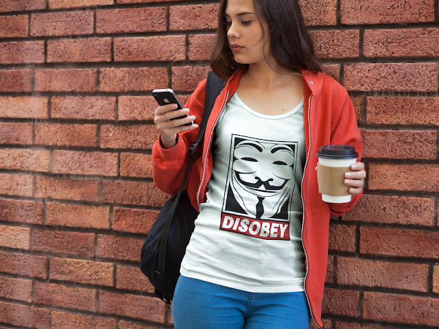 Disobey Women's Slouchy Tee 4