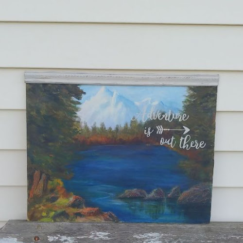 DIY Upcycled Thrift Store Painting - 7 Days of Thrift Shop Flips - Day Three