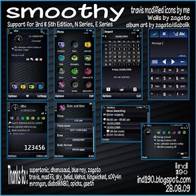 Smoothy Symbian Theme For Nokia N series E Series & Xpress Music Phones