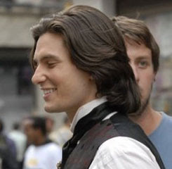 Ben Barnes hairstyle from the side