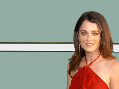 Robin Tunney In Red Dress Wallpaper