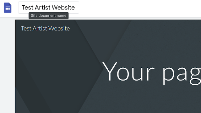 screenshot of website form