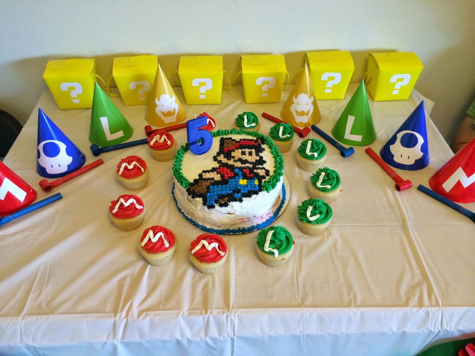 Mario 5th birthday  party 