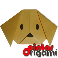 Cara Membuat Origami  Wajah Anjing Cara Membuat Origami  