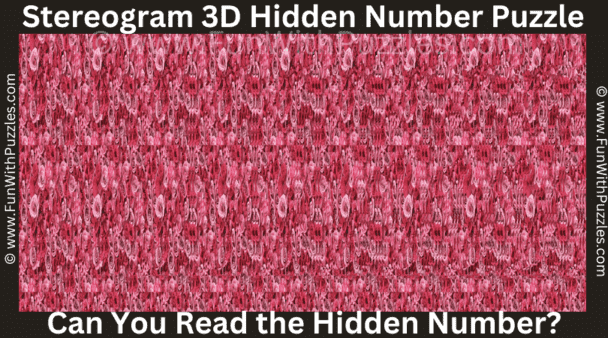 4. Stereogram Puzzle: Can You Read the Hidden Number?