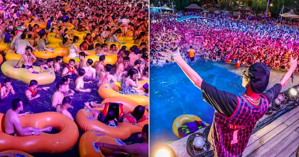 Pictures Show Thousands Gathered In Wuhan Water Park As Lockdown Is Lifted