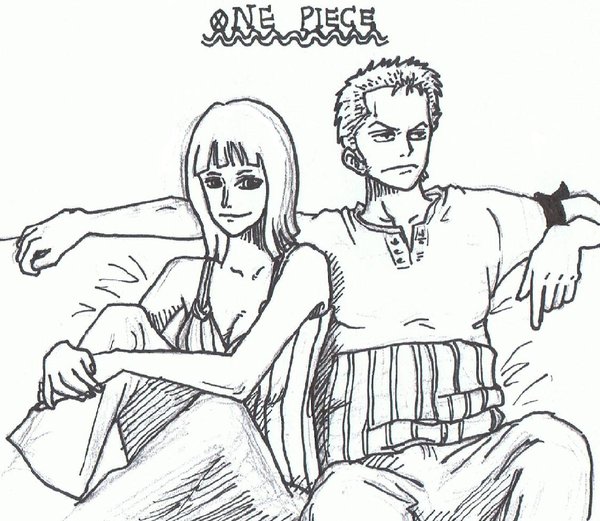 One Piece Zoro X Robin 2 by dq 004