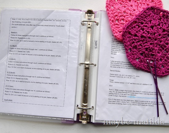 Crochet Pattern Organization Tips