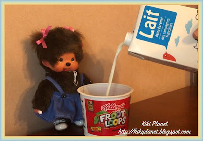 kiki monchhichi american food froot loops cereal 