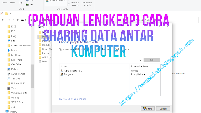 Cara Sharing File di Windows 10