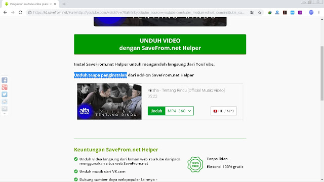 Cara Download Video Dari Youtube Tanpa Aplikasi Youtube Downloader