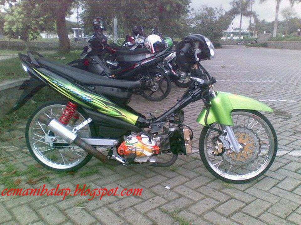 modifikasi jupiter z 2008 warna hijau terbaru