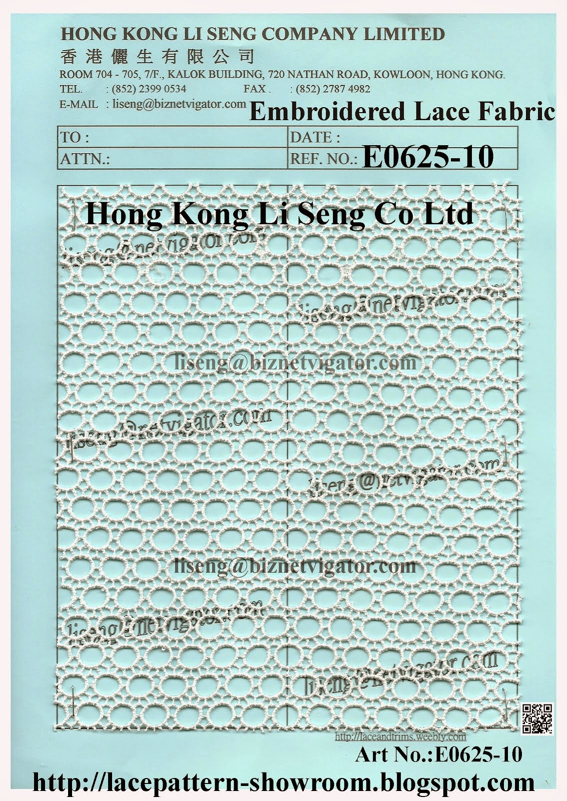 New Embroidered Lace Fabric Manufacturers Wholesale Supplier - Hong Kong Li Seng Co Ltd