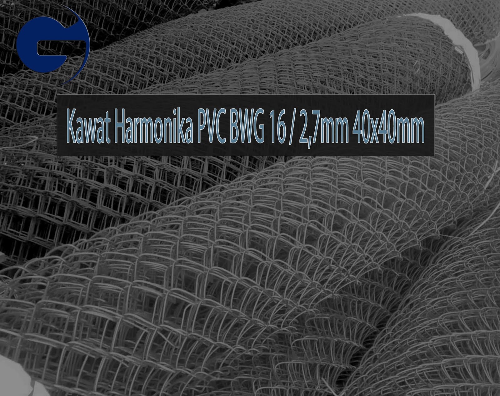 Jual Kawat Harmonika PVC SNI BWG 16/2,7mm 40x40mm