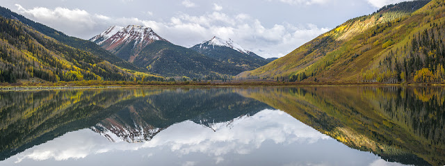 Crystal Lake Million Dollar Highway Ouray Colorado fall Autumn