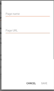 Page name and page link