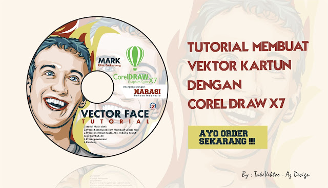 Jual CD Tutorial Membuat Vektor Kartun