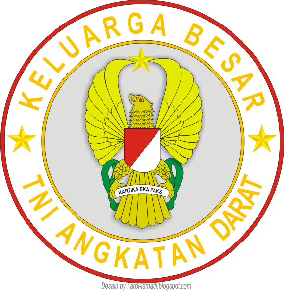  Gambar  Logo  Stiker  TNI Angkatan Darat Indonesia Kumpulan 