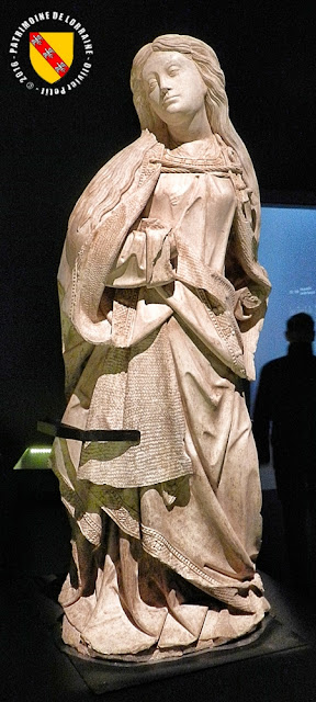   NANCY (54) - Musée lorrain : Statues de l'Archange Gabriel et la Vierge Marie (1er quart du XVIe siècle)