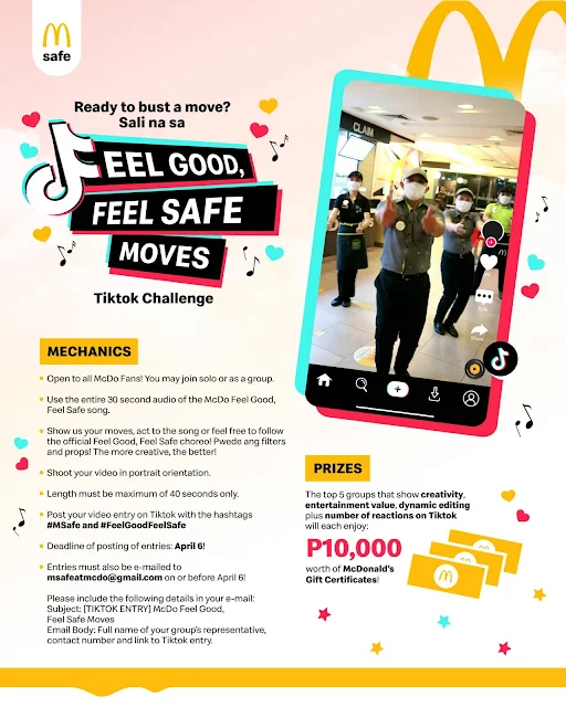 McDonald's #FeelGoodFeelSafe Dance Tiktok Challenge