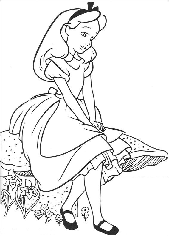 Download Fun Coloring Pages: Alice in Wonderland Coloring Pages