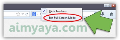 Saat fokus browsing internet paling yummy kalo tampilan mozilla firefox dibentuk menjadi satu Cara Membuat Tampilan Mozilla Firefox Full Screen