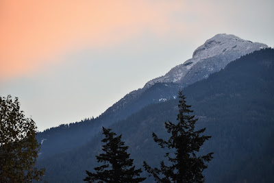 Mountain Range around Trans Canada Trail Hope BC.