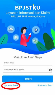 Luoa kata sandi Akun Aplikasi BPJSTKU