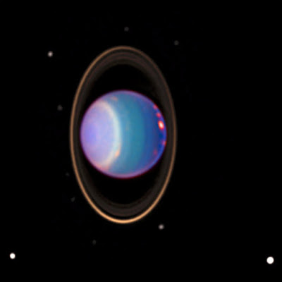Urano, anillos y sus lunas