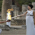 Olympic torch for Youth Olympic Games 2018 lit in the Greek Olympia