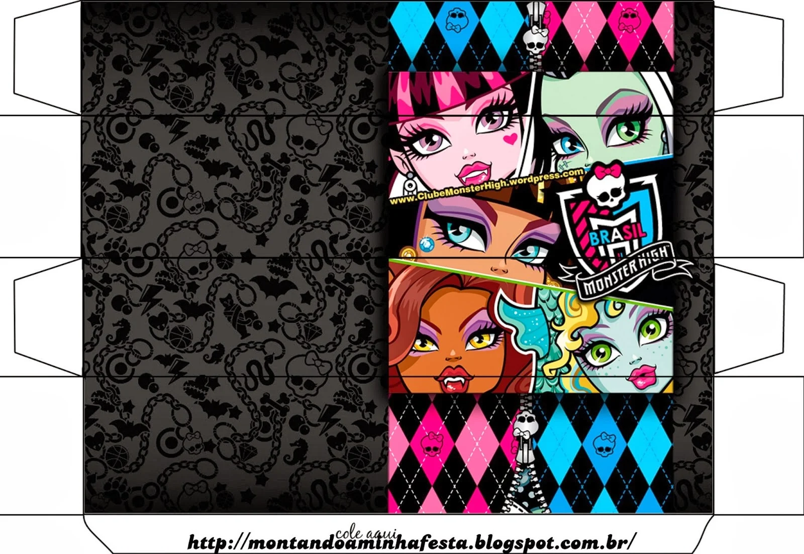 Monster High: Free Printable Boxes.