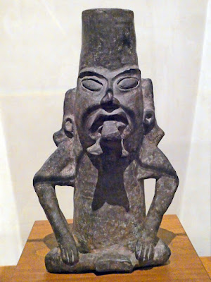 an ancient face from Museo de las Culturas de Oaxaca