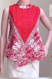 35 Model  Baju  Batik  Atasan  2019 Simple Casual Modern
