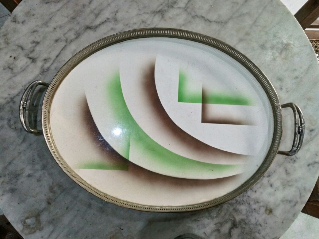 art shop abu malang nampan keramik oval eropa motif art deco art shop abu malang nampan keramik oval eropa motif art deco