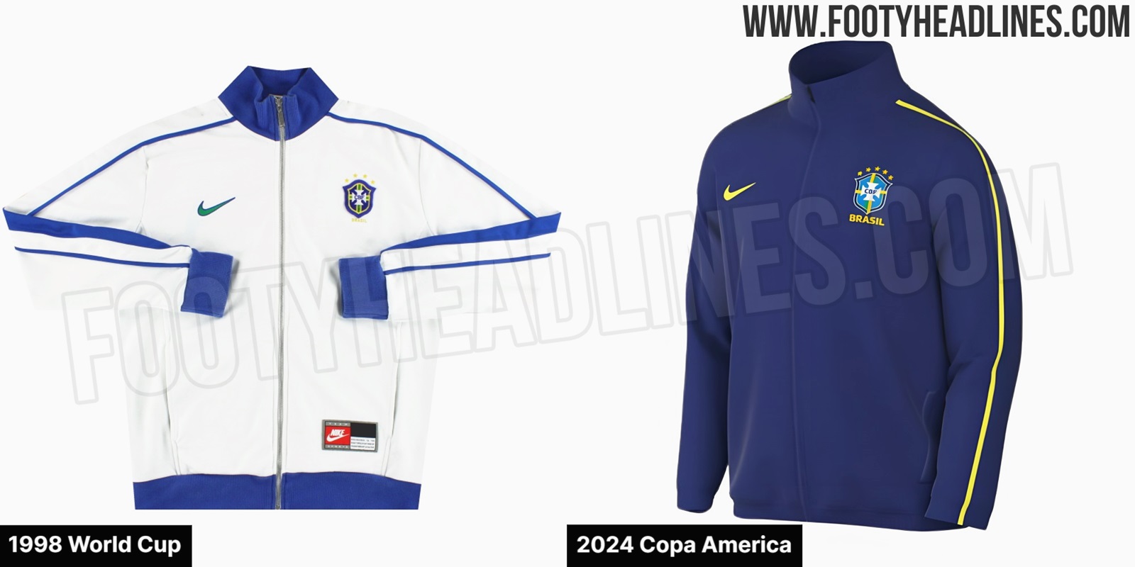 Inspired By 1998 World Cup: Brazil 2024 Copa America Jacket Leaked