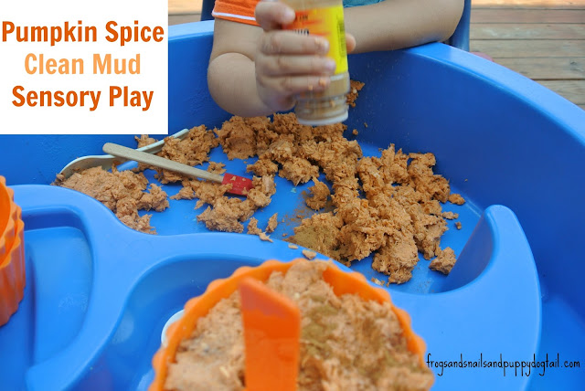 Pumpkin Spice Clean Mud- Fall Sensory Table