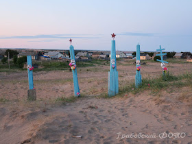 Вид на село Кузомень с песчаных дюн