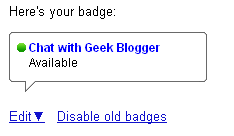 Add chat Gadget in blogger