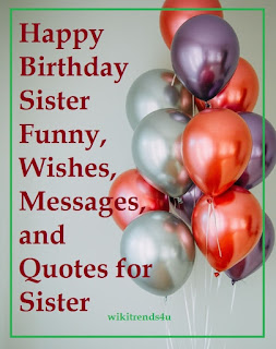  Happy birthday sister funny