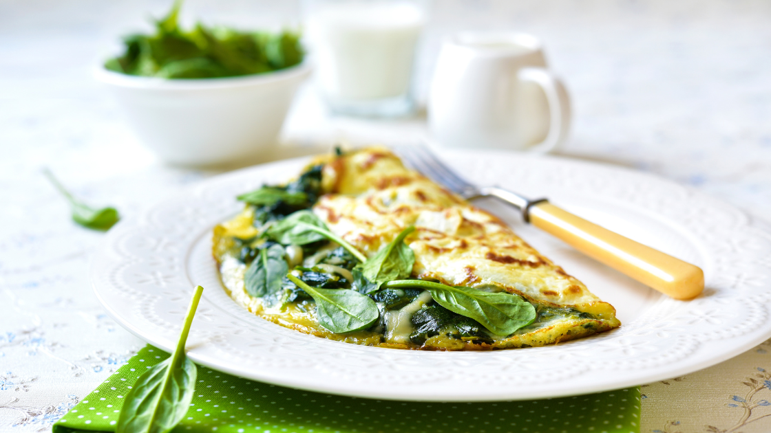 Ten Day Meal Plan, egg and spinach