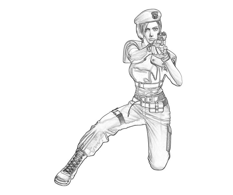 printable-jill-valentine-weapon_coloring-pages-1