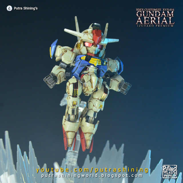 Customize Weathering SDEX Gundam Aerial by Putra Shining