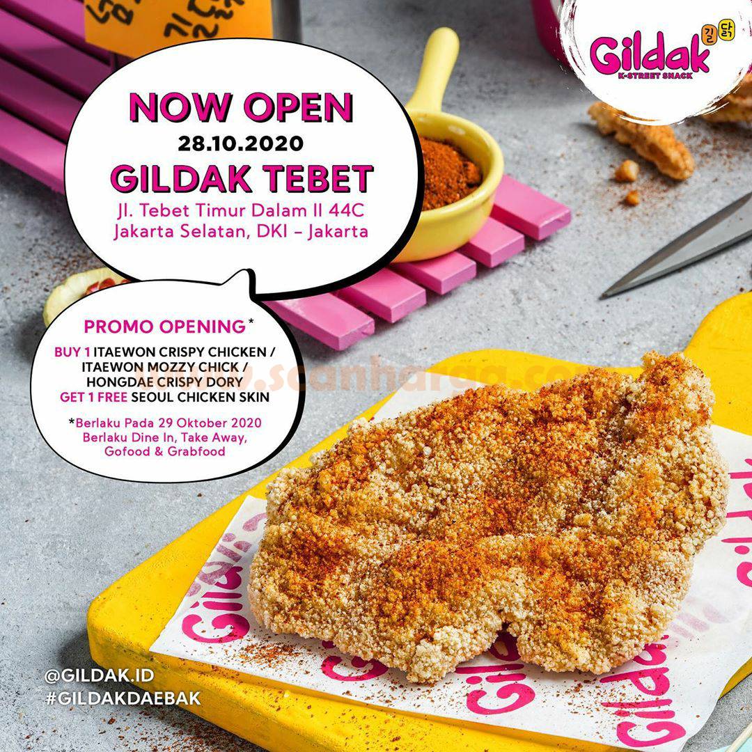 Gildak Tebet Promo Opening Buy 1 Get 1 Free*