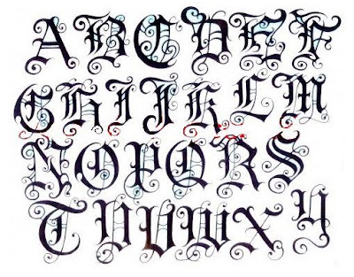 Graffiti Fonts,Gothic Graffiti Fonts Style