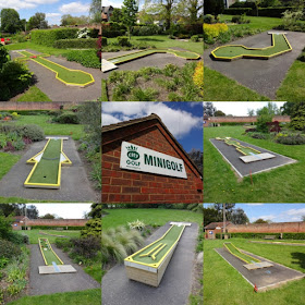 Minigolf in Stoke Park, Guildford, May 2016