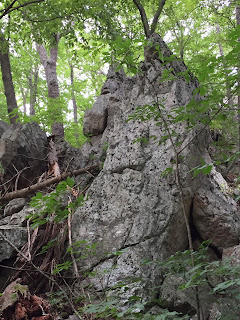 vertical rocks