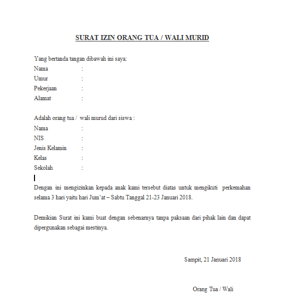 Contoh Surat Pernyataan Orang Tua Mengizinkan Anaknya Sekolah : 10+ Contoh Surat Pernyataan untuk Berbagai Keperluan ... : Ada yang pernyataan diri sendiri, orang tua, desa, pembimbing, dan lainnya.