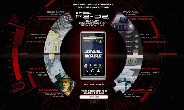 米Verizon、スターウォーズ特別仕様Androidスマートフォン「Droid R2-D2」の全仕様を発表