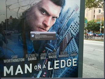 man on a ledge